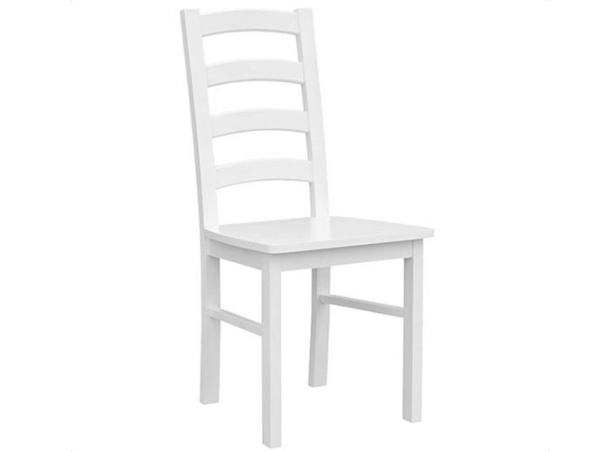 Białe krzesło z litego drewna biały INGRID