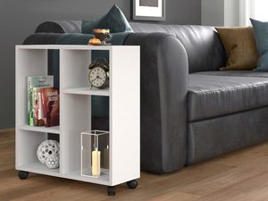 Miniaturka 8 - Funkcjonalny stolik na kółkach biały aranżacja STAR