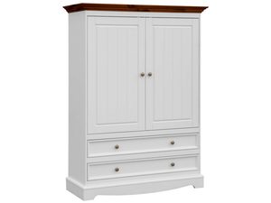 Miniaturka 2 - Szafa bieliźniarka drewniana biały orzech INGRID