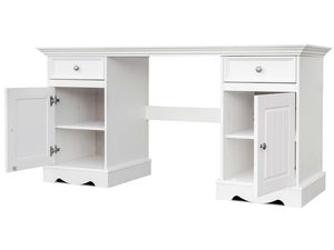 Miniaturka 1 - Biurko drewniane podwójne otwarte INGRID