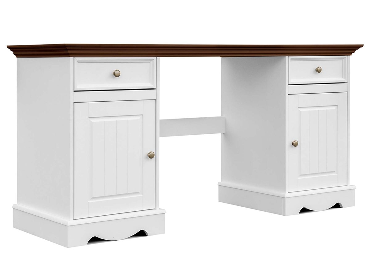 Biurko drewniane podwójne INGRID