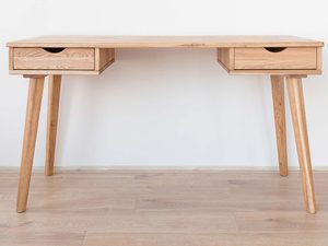 Miniaturka 3 - Drewniana toaletka biurko z szufladami JENS