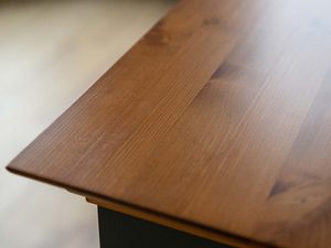 Miniaturka 9 - Biała klasyczna komoda drewniana blat dąb INGRID