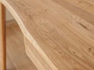 Miniaturka 5 - Biurko toaletka z litego drewna blat zbliżenie JENS