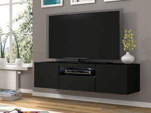 Miniaturka 28 - Wisząca szafka 150 aranżacja czarny mat KISMET