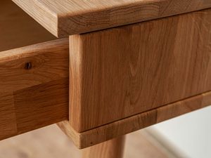 Miniaturka 6 - Biurko toaletka z litego drewna zbliżenie JENS