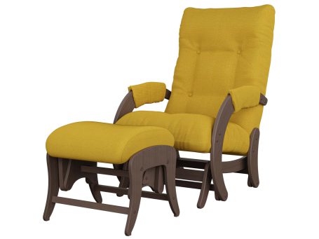 Wygodny fotel z podnóżkiem do karmienia fancy miniatura COMFORT 68