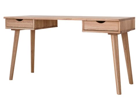 Drewniana toaletka biurko z szufladami ikonka JENS