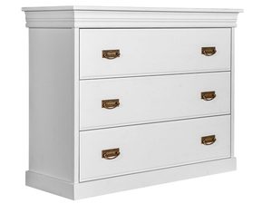 Miniaturka 2 - Sosnowa mała biała komoda biały ANADI