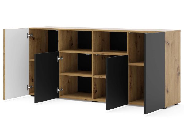 Rustykalna komoda do salonu otwarta MERVE Rustykalna komoda do salonu otwarta MERVE