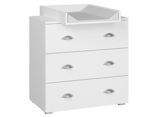 Komoda z przewijakiem biały EILIN