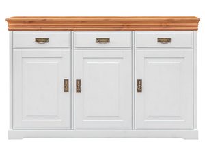 Miniaturka 7 - Biała komoda do klasycznego wnętrza biały sosna ANADI