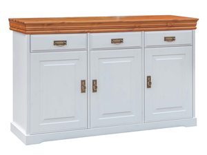 Miniaturka 6 - Biała komoda do klasycznego wnętrza biały sosna ikonka ANADI