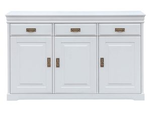 Miniaturka 1 - Biała komoda do klasycznego wnętrza biała front ANADI