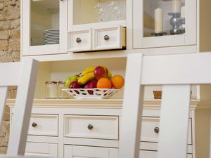 Miniaturka 21 - Biała klasyczna komoda drewniana kredens INGRID