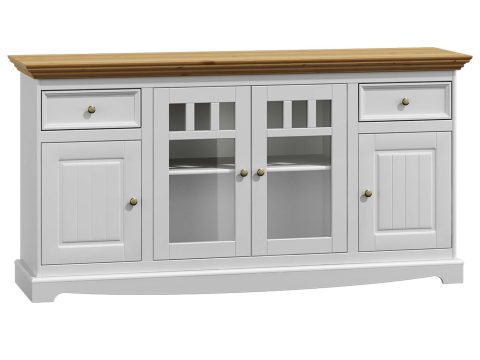 Duża komoda vintage biały dąb INGRID