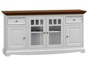 Miniaturka 2 - Duża komoda vintage biały orzech INGRID