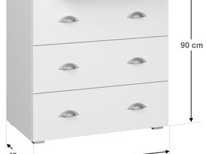 Miniaturka 4 - Komoda z przewijakiem wymiary EILIN