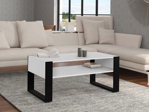 Miniaturka 3 - Prosta ława do salonu biała aranż IRFAN