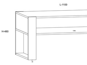 Miniaturka 6 - Prosta ława do salonu wymiary IRFAN