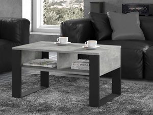 Miniaturka 2 - Ława do salonu jasny beton aranż ELMO