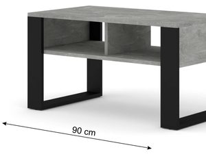 Miniaturka 3 - Ława do salonu jasny beton wymiary ELMO