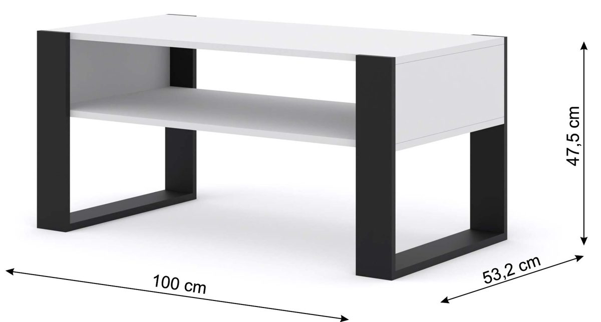 Prosta ława do salonu wymiary TAKOZ