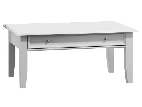 Ława do salonu w klasycznym stylu biała INGRID