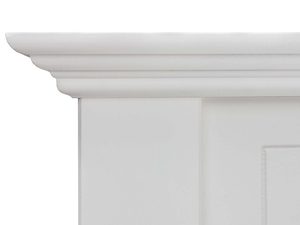 Miniaturka 5 - Białe drewniane łóżko dwuosobowe oparcie INGRID