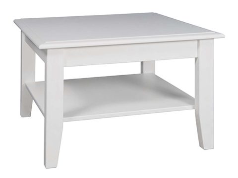 Drewniana biała ława INGRID