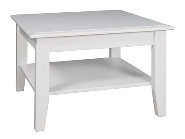 Drewniana biała ława INGRID