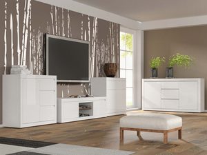 Miniaturka 3 - Aranżacja białe meble na wysoki połysk TIANA