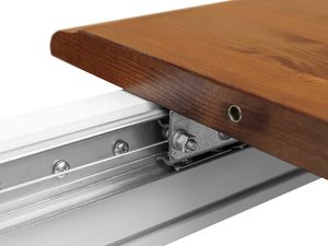 Miniaturka 16 - Stół rozkładany biały z drewna litego biały dąb mechanizm rozkładania INGRID