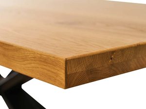 Miniaturka 3 - Industrialny stół dębowy z metalowymi nogami detal