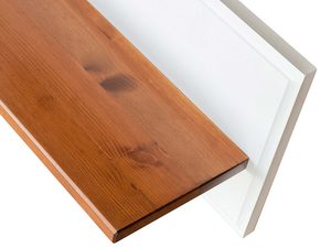 Miniaturka 3 - Klasyczna biała półka drewniana biały sosna zbliżenie ANADI