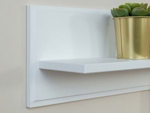 Miniaturka 9 - Klasyczna biała półka drewniana aranż ANADI