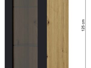 Miniaturka 2 - Przeszklona wisząca witryna do salonu wymiary TAKOZ