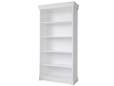 Biały regał biblioteczka sosnowa ikonka ANADI