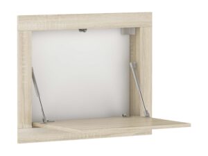 Miniaturka 4 - Wiszące biurko rozkładane białe sonoma rozłożone SIMS