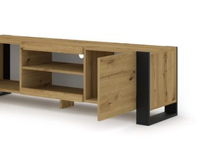 Miniaturka 1 - Szafka RTV dąb artisan 158 otwarta TAKOZ