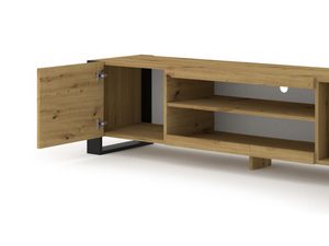 Miniaturka 3 - Szafka RTV dąb artisan 188 otwarta TAKOZ