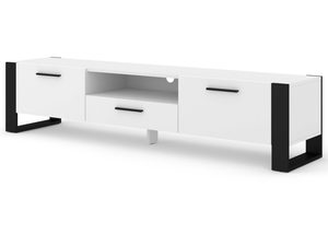 Miniaturka 4 - Szafka RTV do nowoczesnego salonu biała 200 IRFAN