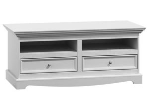 Miniaturka 2 - Klasyczna biała szafka RTV biała INGRID