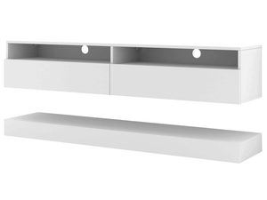 Miniaturka 3 - Wisząca szafka pod TV biała ikonka ELSA