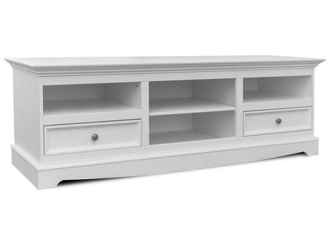 Duża biała szafka RTV vintage biały INGRID