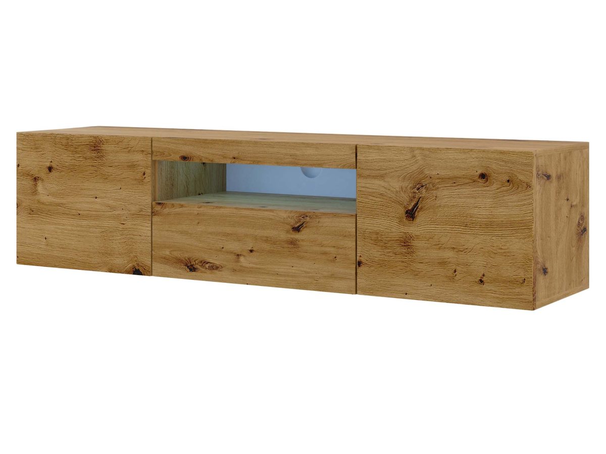 Wisząca szafka RTV 150 z oświetleniem LED KISMET