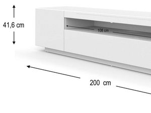 Miniaturka 13 - Nowoczesna szafka RTV wymiary LUMA