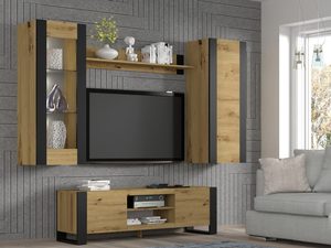 Miniaturka 11 - Aranżacja meble do salonu dąb artisan TAKOZ