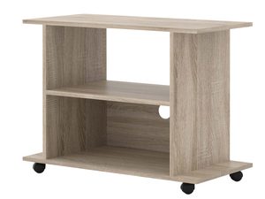 Miniaturka 1 - Praktyczna szafka pod TV na kółkach sonoma ELON