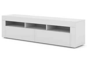 Miniaturka 4 - Szykowna szafka RTV do salonu biały KILIS